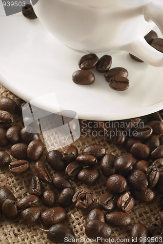 Image of coffee beans closeup