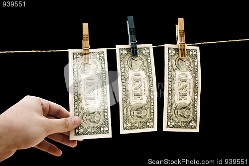 Image of Dollars on the wire