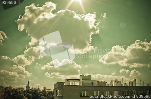 Image of Sky with clouds.
