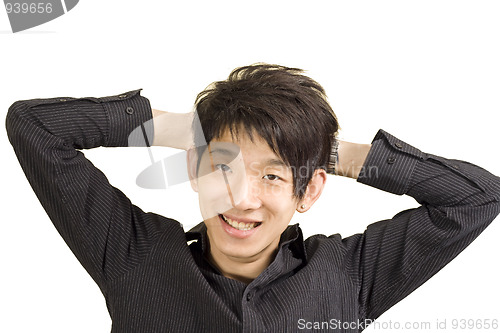 Image of Young Asian man smile