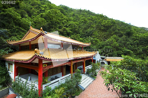 Image of chinese temple in a mountain