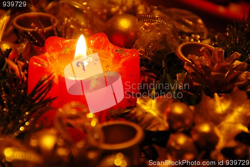 Image of New year  candle decoration