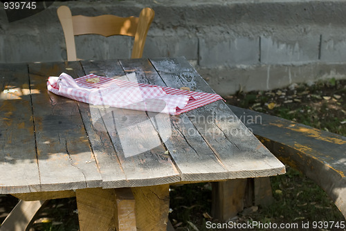 Image of table and chair