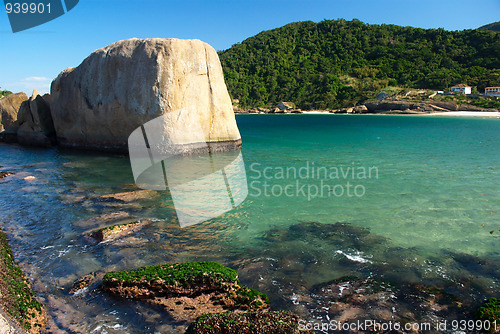 Image of Crystalline sea beach in Niteroi, Rio de Janeiro, Brazil