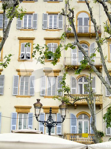 Image of typical hotel architecture bastia corsica france