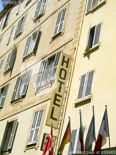 Image of typical hotel architecture ajaccio corsica france