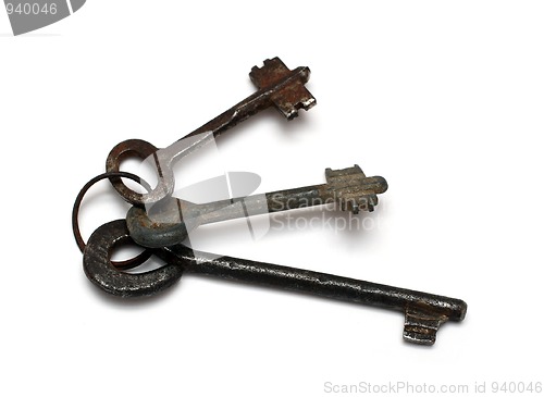 Image of old rusty keys