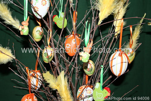 Image of Decorated Easter twigs