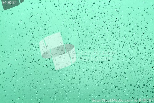 Image of rain drops on glass