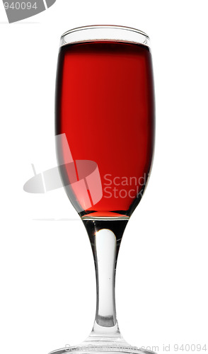 Image of glass with red wine