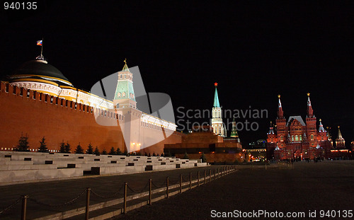 Image of Russia. Red square, night