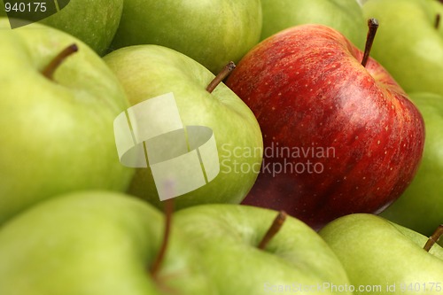 Image of different concepts with apples