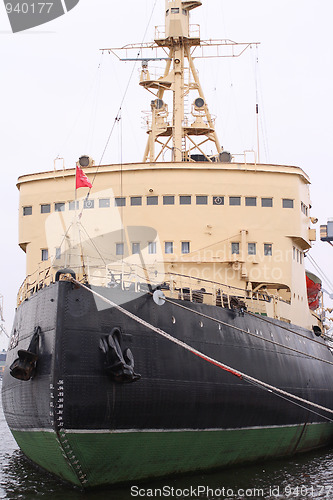 Image of ice-breaker in port