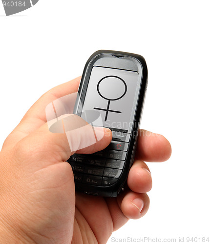 Image of mobile phone in hand