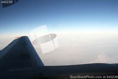 Image of looking from the plane