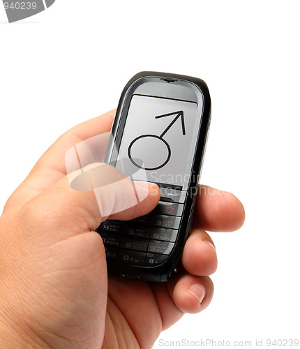 Image of mobile phone in hand