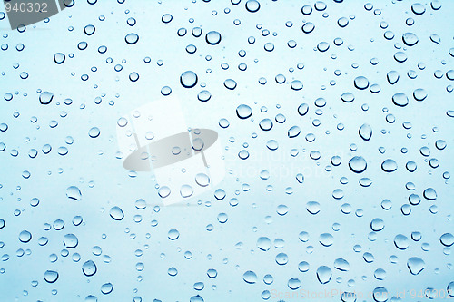 Image of rain drops on glass