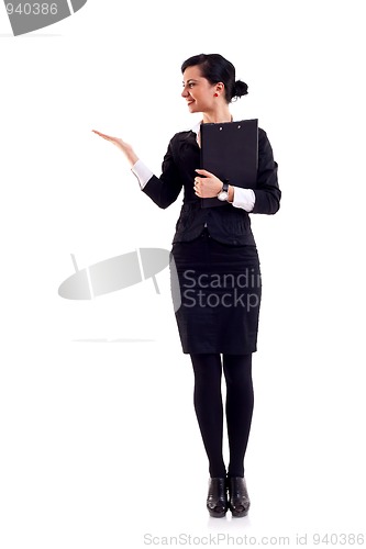 Image of Business woman presenting