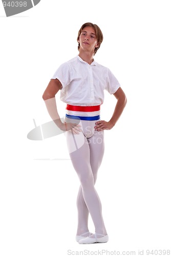 Image of  young male ballet dancer