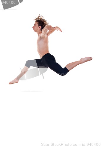 Image of  ballet dancer practicing