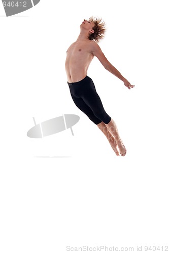Image of modern dancer jumping