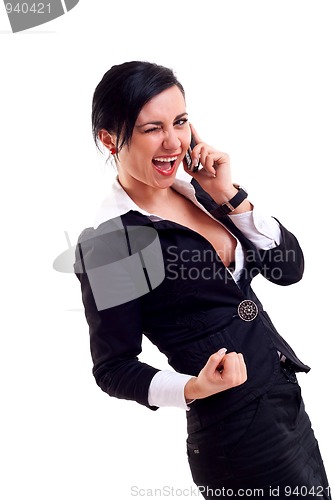 Image of Surprised business woman