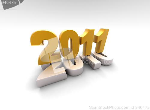 Image of 3d new year 2011