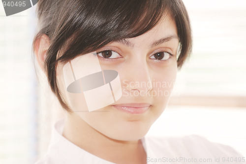 Image of Portrait of cute brunette