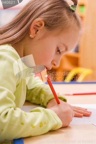 Image of Child drawing