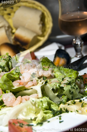 Image of seafood salad bonifacio corsica france
