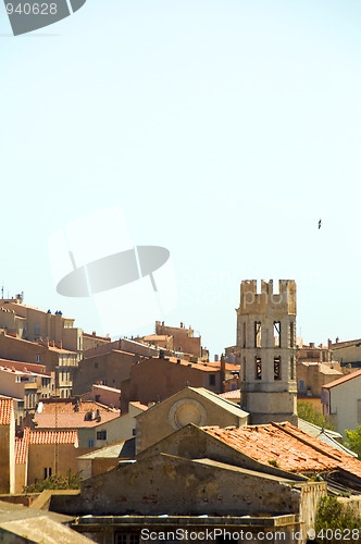 Image of medieval architecture bonifacio old town corsica