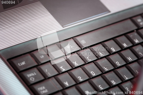 Image of Modern and stylish laptop. 