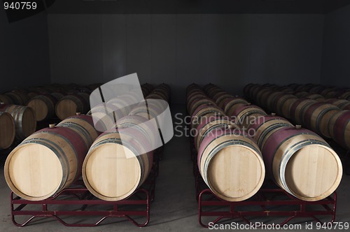 Image of Wine barrels