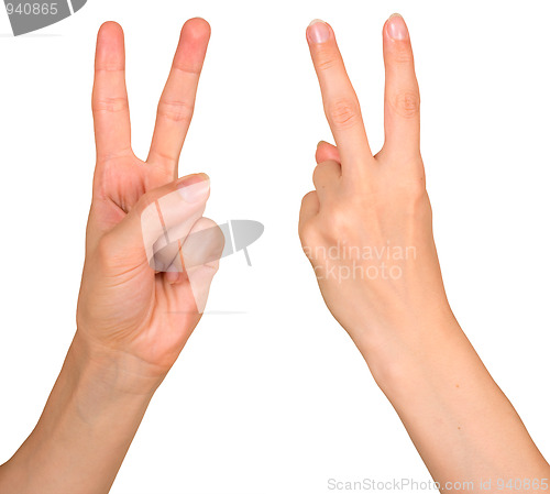 Image of Victory gesture 