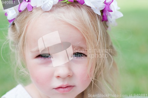 Image of Girl with wreath