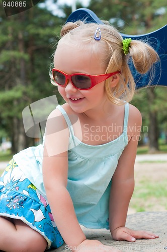 Image of Girl with sunglasses