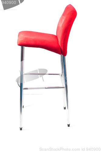 Image of Red bar stool