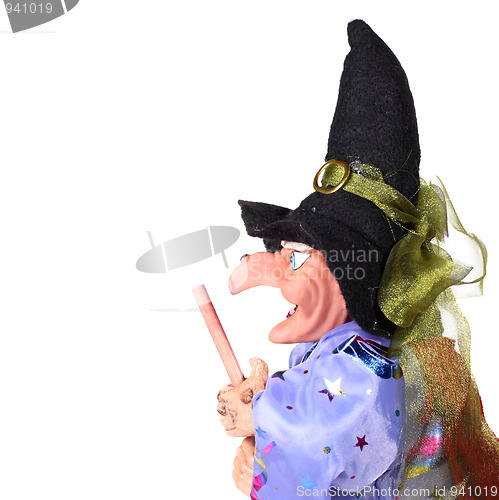 Image of Witch with broom