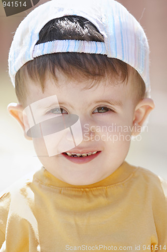 Image of Little boy in yellow