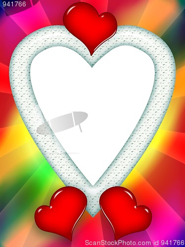 Image of Colorful Love Frame