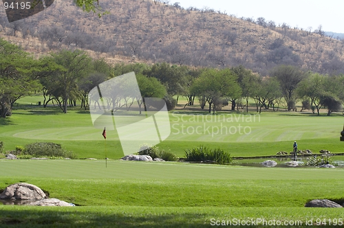 Image of 9th hole Gary player country club