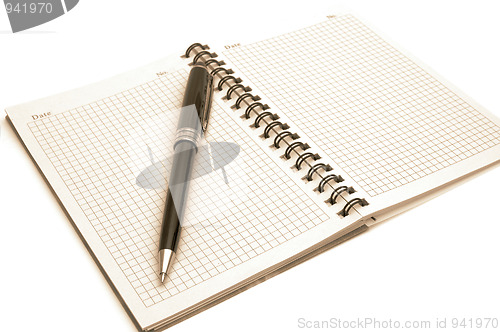 Image of Notepad and pen