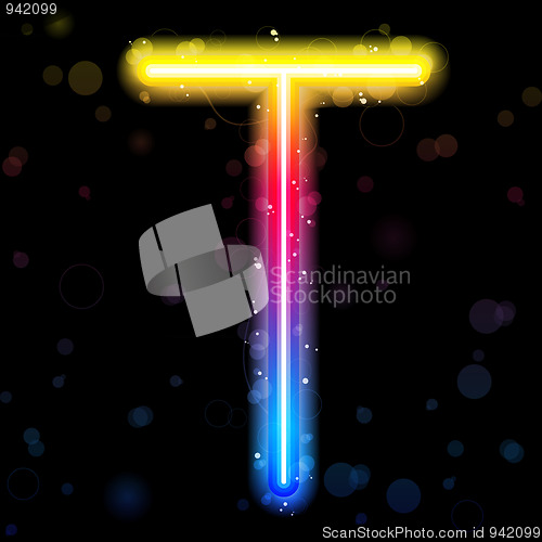 Image of Alphabet Rainbow Lights  Glitter with Sparkles