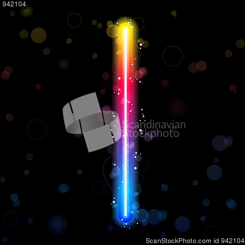 Image of Alphabet Rainbow Lights  Glitter with Sparkles