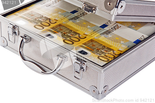 Image of Metallic case full of Euro