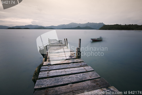 Image of Jetty on a lake 