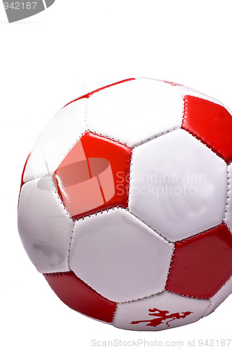 Image of red and white Football cutout 