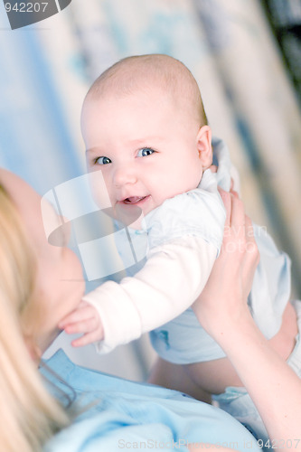Image of baby and mother