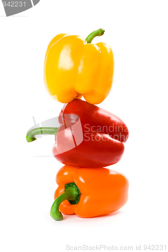 Image of three bell peppers