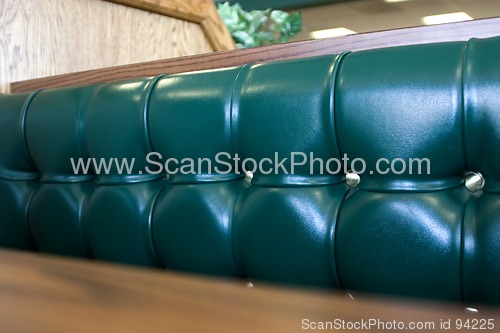 Image of Close up on a Restaurant Booth